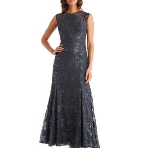 Navy Blue R&M Richards  Mother of the Bride Gown